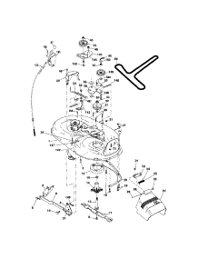 Mower Deck parts for Craftsman Front-Engine Lawn Tractor 917288030 from AppliancePartsPros.com