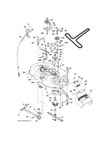 Mower Deck parts for Craftsman Front-Engine Lawn Tractor 917288031 from AppliancePartsPros.com