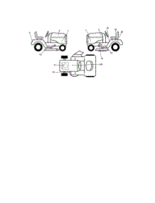 Decals parts for Craftsman Front-Engine Lawn Tractor 917288031 from AppliancePartsPros.com