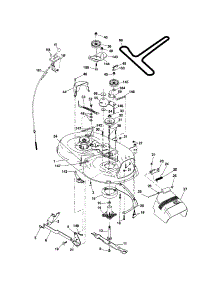 Mower Deck parts for Craftsman Front-Engine Lawn Tractor 917288032 from AppliancePartsPros.com