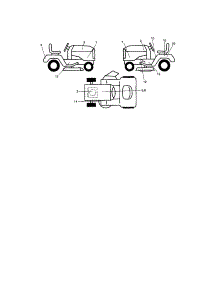 Decals parts for Craftsman Front-Engine Lawn Tractor 917288032 from AppliancePartsPros.com