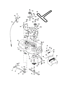 Mower Deck parts for Craftsman Front-Engine Lawn Tractor 917288033 from AppliancePartsPros.com
