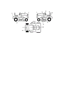 Decals parts for Craftsman Front-Engine Lawn Tractor 917288033 from AppliancePartsPros.com