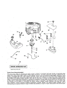 Engine parts for Craftsman Front-Engine Lawn Tractor 917288040 from AppliancePartsPros.com