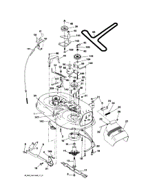 Mower Deck parts for Craftsman Front-Engine Lawn Tractor 917288050 from AppliancePartsPros.com
