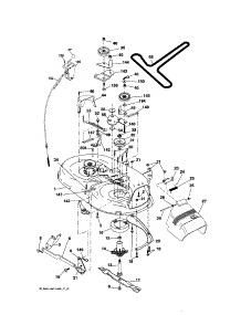 Mower Deck parts for Craftsman Front-Engine Lawn Tractor 917288051 from AppliancePartsPros.com