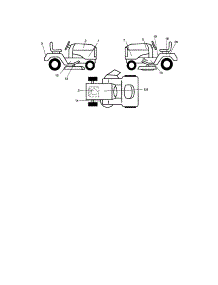 Decals parts for Craftsman Front-Engine Lawn Tractor 917288051 from AppliancePartsPros.com