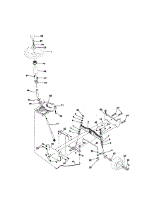 Steering parts for Craftsman Front-Engine Lawn Tractor 917288070 from AppliancePartsPros.com