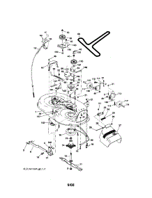 Mower Deck parts for Craftsman Front-Engine Lawn Tractor 917288070 from AppliancePartsPros.com