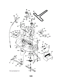 Mower Deck parts for Craftsman Front-Engine Lawn Tractor 917288071 from AppliancePartsPros.com
