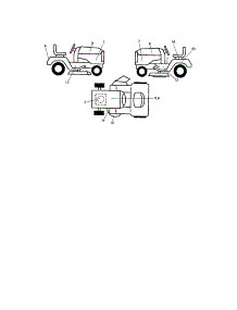 Decals parts for Craftsman Front-Engine Lawn Tractor 917288090 from AppliancePartsPros.com