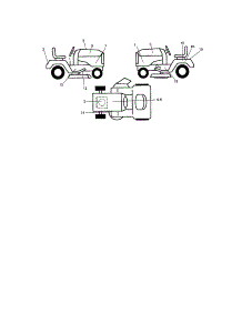 Decals parts for Craftsman Front-Engine Lawn Tractor 917288091 from AppliancePartsPros.com