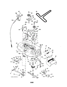 Mower Deck parts for Craftsman Front-Engine Lawn Tractor 917288091 from AppliancePartsPros.com