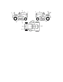 Decals parts for Craftsman Front-Engine Lawn Tractor 917288092 from AppliancePartsPros.com