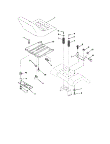 Seat parts for Craftsman Front-Engine Lawn Tractor 917288100 from AppliancePartsPros.com
