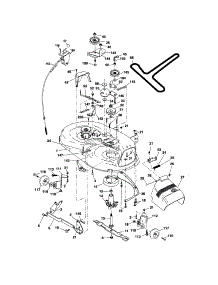 Mower Deck parts for Craftsman Front-Engine Lawn Tractor 917288100 from AppliancePartsPros.com