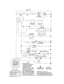 Schematic Diagram-Tractor parts for Craftsman Front-Engine Lawn Tractor 917288101 from AppliancePartsPros.com