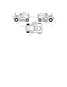 Decals parts for Craftsman Front-Engine Lawn Tractor 917288111 from AppliancePartsPros.com