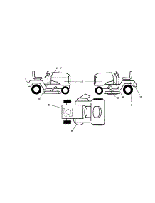 Decals parts for Craftsman Front-Engine Lawn Tractor 917288112 from AppliancePartsPros.com
