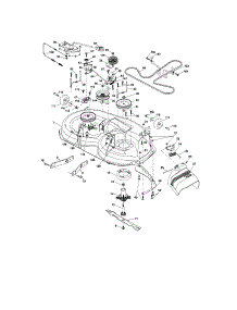 Mower Deck parts for Craftsman Front-Engine Lawn Tractor 917288112 from AppliancePartsPros.com