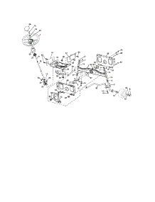 Steering parts for Craftsman Front-Engine Lawn Tractor 917288121 from AppliancePartsPros.com