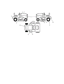 Decals parts for Craftsman Front-Engine Lawn Tractor 917288121 from AppliancePartsPros.com