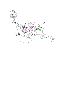 Steering parts for Craftsman Front-Engine Lawn Tractor 917288123 from AppliancePartsPros.com