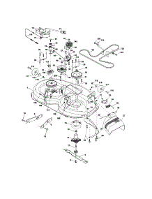 Mower Deck parts for Craftsman Front-Engine Lawn Tractor 917288123 from AppliancePartsPros.com