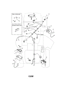 Electrical parts for Craftsman Front-Engine Lawn Tractor 917288131 from AppliancePartsPros.com
