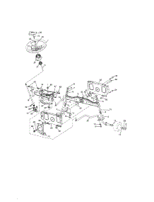 Steering parts for Craftsman Front-Engine Lawn Tractor 917288131 from AppliancePartsPros.com