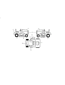 Decals parts for Craftsman Front-Engine Lawn Tractor 917288140 from AppliancePartsPros.com