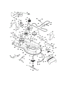 Mower Deck parts for Craftsman Front-Engine Lawn Tractor 917288141 from AppliancePartsPros.com