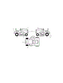 Decals parts for Craftsman Front-Engine Lawn Tractor 917288142 from AppliancePartsPros.com
