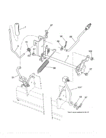 Mower Lift parts for Craftsman Front-Engine Lawn Tractor 917288150 from AppliancePartsPros.com