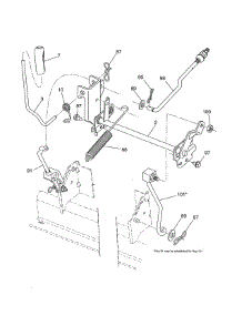 Mower Lift parts for Craftsman Front-Engine Lawn Tractor 917288160 from AppliancePartsPros.com