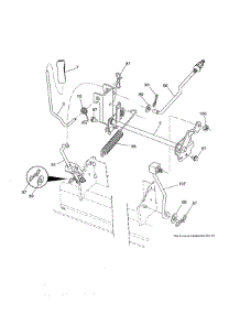 Mower Lift parts for Craftsman Front-Engine Lawn Tractor 917288161 from AppliancePartsPros.com