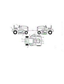 Decals parts for Craftsman Front-Engine Lawn Tractor 917288162 from AppliancePartsPros.com