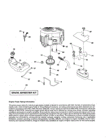 Engine parts for Craftsman Front-Engine Lawn Tractor 917288163 from AppliancePartsPros.com