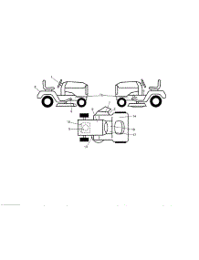 Decals parts for Craftsman Front-Engine Lawn Tractor 917288163 from AppliancePartsPros.com