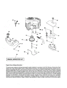 Engine parts for Craftsman Front-Engine Lawn Tractor 917288164 from AppliancePartsPros.com