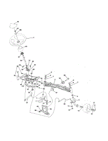 Steering parts for Craftsman Front-Engine Lawn Tractor 917288171 from AppliancePartsPros.com