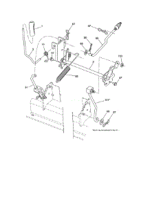 Mower Lift parts for Craftsman Front-Engine Lawn Tractor 917288171 from AppliancePartsPros.com