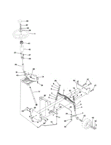 Steering Assembly parts for Craftsman Front-Engine Lawn Tractor 917288190 from AppliancePartsPros.com