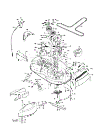 Mower Deck parts for Craftsman Front-Engine Lawn Tractor 917288190 from AppliancePartsPros.com