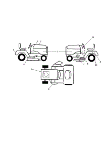 Decals parts for Craftsman Front-Engine Lawn Tractor 917288211 from AppliancePartsPros.com