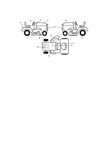 Decals parts for Craftsman Front-Engine Lawn Tractor 917288220 from AppliancePartsPros.com