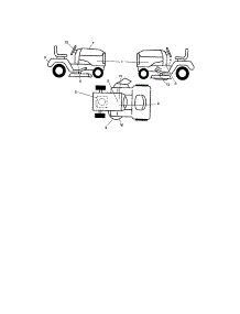 Decals parts for Craftsman Front-Engine Lawn Tractor 917288230 from AppliancePartsPros.com
