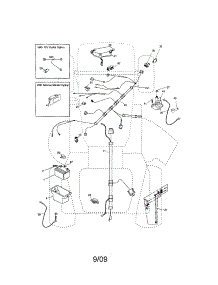 Electrical parts for Craftsman Front-Engine Lawn Tractor 917288240 from AppliancePartsPros.com