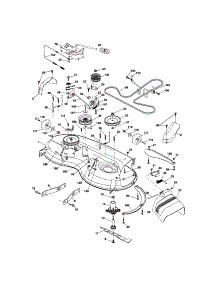 Mower Deck parts for Craftsman Front-Engine Lawn Tractor 917288240 from AppliancePartsPros.com