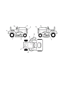 Decals parts for Craftsman Front-Engine Lawn Tractor 917288250 from AppliancePartsPros.com